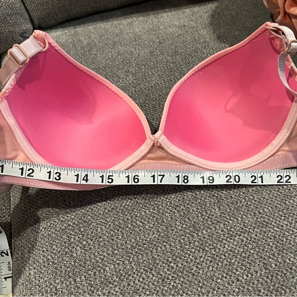 32 B Bra * Light Pink over Pink with Flower Pattern 2 FOR $20 MIX & MATCH!!! NEW - Picture 7 of 16